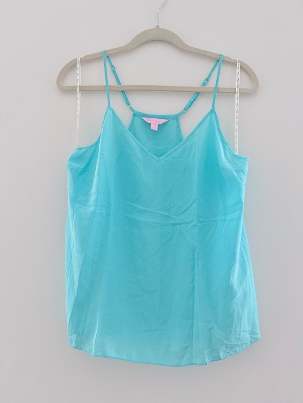 Lilly Pulitzer Turquoise Spaghetti Strap V-Neck Cami Top